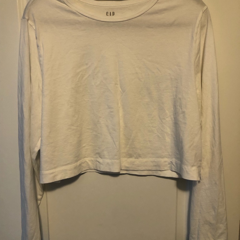 GAP Women's Cream Long Sleeve Tee